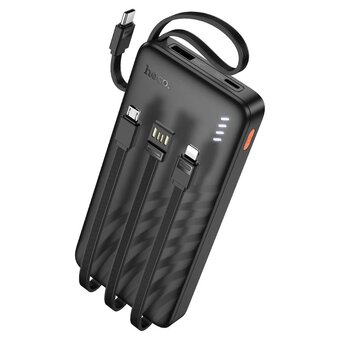  Аккумулятор внешний резервный HOCO J146 Night tide with 4 cables 10000mAh черный 