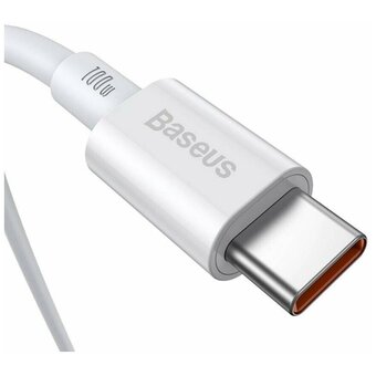  Кабель Baseus CATYS-B02 Superior Series Fast Charging Data Cable Type-C to Type-C 100W 1m White 