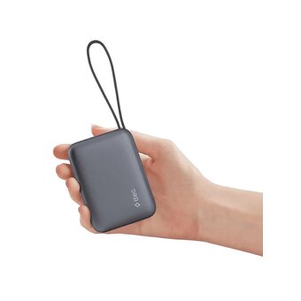  Внешний аккумулятор TTEC 2BB232GR ReCharger Mini LCD 10000mAh USB-C PD 35W Powerbank со встроенным кабелем USB-C серый 