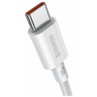  Кабель Baseus CATYS-B02 Superior Series Fast Charging Data Cable Type-C to Type-C 100W 1m White 