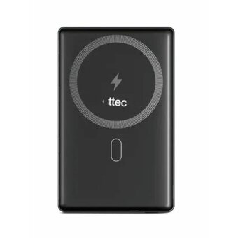  Внешний аккумулятор TTEC 2BB229GR ReCharger M 5000mAh MagSafe Compatible USB-C PD 20W Wireless Powerbank серый 