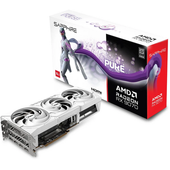  Видеокарта Sapphire AMD Radeon RX 9070 Pure OC 16ГБ (11349-02-20G), GDDR6, OC, Ret 