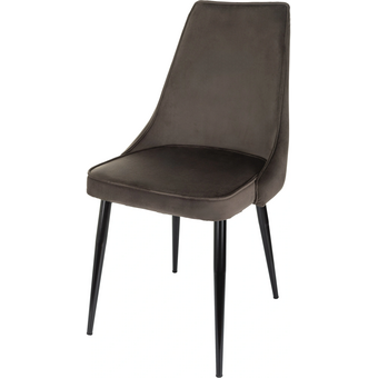  Стул Бюрократ CH-K4_1/HL74 коричневый Holland 74 металл черный на ножках 