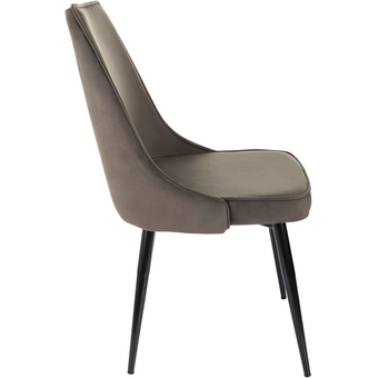  Стул Бюрократ CH-K4_1/HL74 коричневый Holland 74 металл черный на ножках 