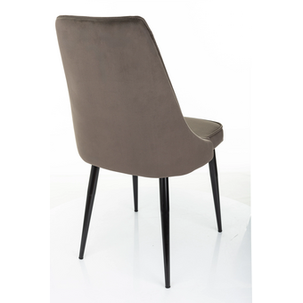  Стул Бюрократ CH-K4_1/HL74 коричневый Holland 74 металл черный на ножках 