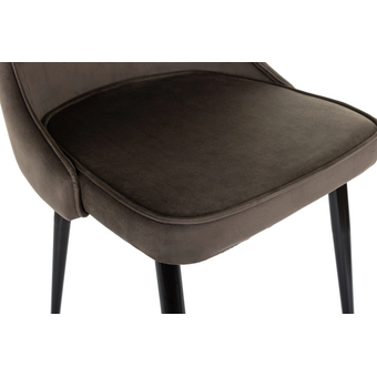  Стул Бюрократ CH-K4_1/HL74 коричневый Holland 74 металл черный на ножках 