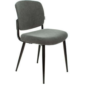  Стул Бюрократ CH-K8_1/Grey серый Alfa 44 металл черный на ножках 