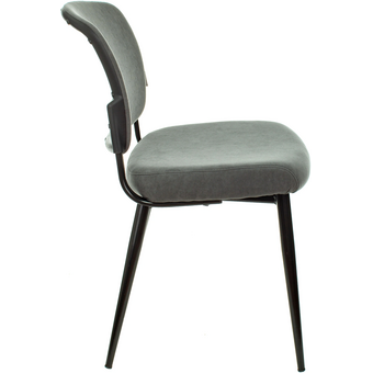  Стул Бюрократ CH-K8_1/Grey серый Alfa 44 металл черный на ножках 