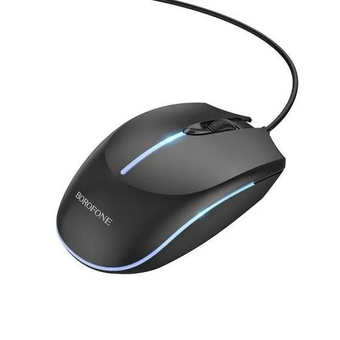  Мышь BOROFONE BG10 Soaring game luminous wired mouse черный 