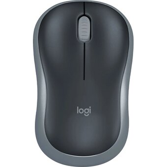  Мышь беспроводная Logitech M185 (910-006540) оптическая, USB, черный и серый 