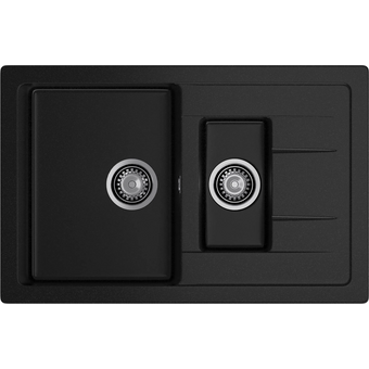  Кухонная мойка GRANFEST Quadro Q-775KL black 