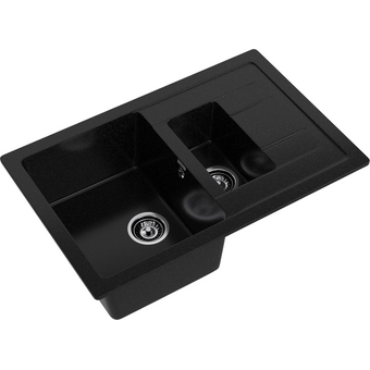  Кухонная мойка GRANFEST Quadro Q-775KL black 