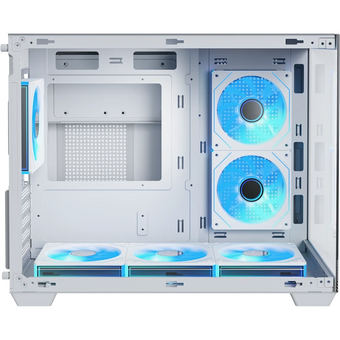  Корпус XASTRA QW500M 6ARGB-C10-UC White (QW500M-6FM12A-C10-UC-WH) mATX/Aquarium/Screewless/ 6x120mm ARGB PWM FM fans/Argb+PWM HUB 10port/Type-C 