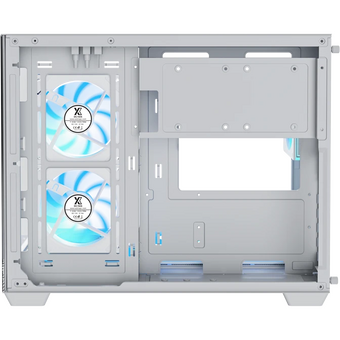  Корпус XASTRA QW500M 6ARGB-C10-UC White (QW500M-6FM12A-C10-UC-WH) mATX/Aquarium/Screewless/ 6x120mm ARGB PWM FM fans/Argb+PWM HUB 10port/Type-C 