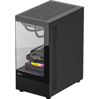  Корпус Formula Crystal Z1CM черный без БП mATX 5x120mm 1xUSB3.0 audio bott PSU 