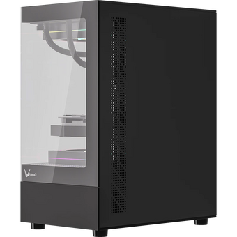  Корпус Formula Crystal Z1CM черный без БП mATX 5x120mm 1xUSB3.0 audio bott PSU 