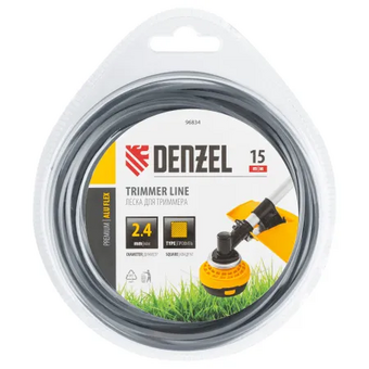  Леска для садовых триммеров Denzel Aluflex (96834) d-2.4мм L-15м 