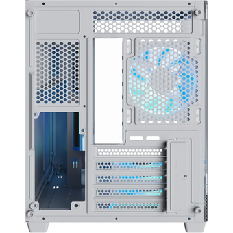  Корпус XASTRA QW500M 6ARGB-C10-UC White (QW500M-6FM12A-C10-UC-WH) mATX/Aquarium/Screewless/ 6x120mm ARGB PWM FM fans/Argb+PWM HUB 10port/Type-C 