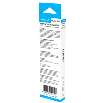  Кабель Maxvi MCm-01M blue USB-A-microUSB, 2A 