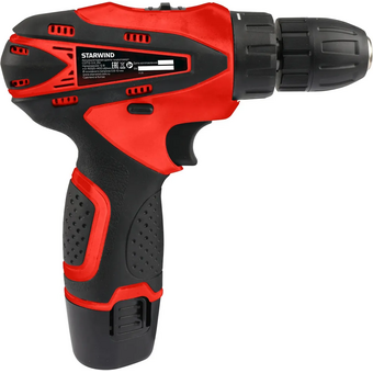  Дрель-шуруповерт аккумуляторная STARWIND CDT12-2.0/2S1 