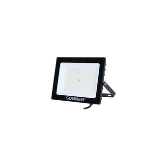  Прожектор светодиодный SONNEN 238415 100Вт, 6500К, 8000Лм, 100м2, IP65, 250x178x27мм, черный 