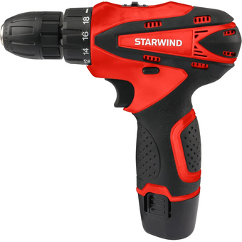  Дрель-шуруповерт аккумуляторная STARWIND CDT12-2.0/2S1 