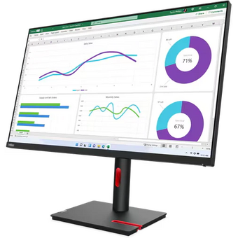  Монитор Lenovo ThinkVision T32h-30 (63D3GAT1UK) черный 
