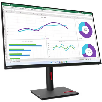  Монитор Lenovo ThinkVision T32h-30 (63D3GAT1UK) черный 