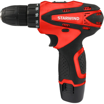  Дрель-шуруповерт аккумуляторная STARWIND CDT12-1.5/1S0 