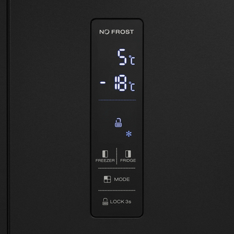  Холодильник KRONA Eiskalt 9159 SBS TNF Dark Inox 