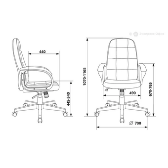  Кресло руководителя Бюрократ CH 002 LT20 Fabric черный Light-20 крестов. пластик 