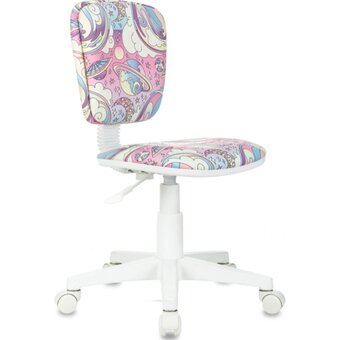  Кресло Бюрократ CH-W204NX/Moon-PK мультиколор луна розовая крестов. пластик пластик белый 