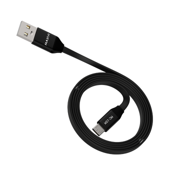  Кабель Maxvi MC-15M black, USB-A-microUSB, 2A 