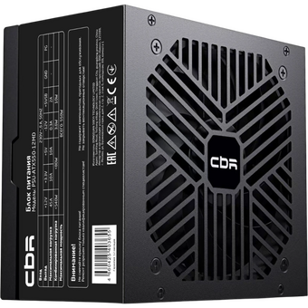 Блок питания CBR PSU-ATX550-12MD 550W, ATX, 12cm fan, 24pin, 1*4+4pin, 1*6+2pin, 2*IDE, 3*SATA, кабель питания 1.2м, черный OEM 