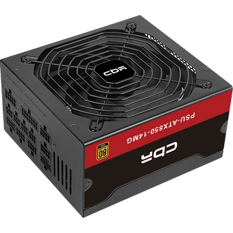  Блок питания CBR PSU-ATX850-14MG 850W, ATX, 80+ Gold, Full Modular, DC-DC, APFC, 24pin, 1*PCIE5.1(12+4pin), 2*8-pin(4+4P), 3*6+2pin, 5*SATA, 14cm fan 