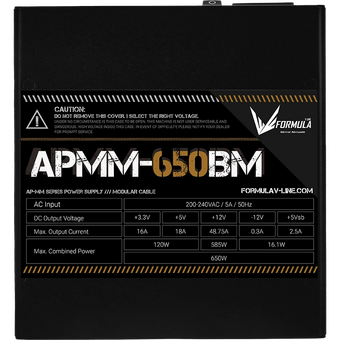  Блок питания Formula APMM-650BM, 650Вт, 140мм, черный, retail 