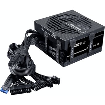  Блок питания Lian Li BX0750B (G9P.BX0750B.B000.RU) / Black / ATX 3.1, 750W, 80 Plus Bronze, PCIe 5.1, APFC, DC-DC, 135mm FDB Fan, Non Modular 