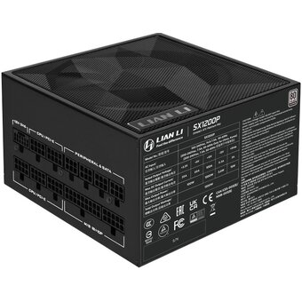  Блок питания Lian Li SX1200P (G9P.SX1200P.B000.RU) / Black / ATX 3.1, 1200W, 80 Plus Platinum, PCIe 5.1, APFC, 120mm FDB Fan, Fully Modular 