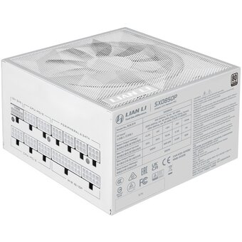 Блок питания Lian Li SX0850P (G9P.SX0850P.W000.RU) / White / ATX 3.1, 850W, 80 Plus Platinum, PCIe 5.1, APFC, 120mm FDB Fan, Fully Modular 