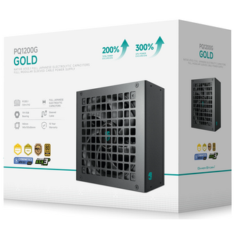  Блок питания DeepCool GamerStorm PQ1200G Gen.5 (R-PQC00G-FD0B-WGEU-V1), 1200Вт, 80 Plus Gold, 120мм, retail 