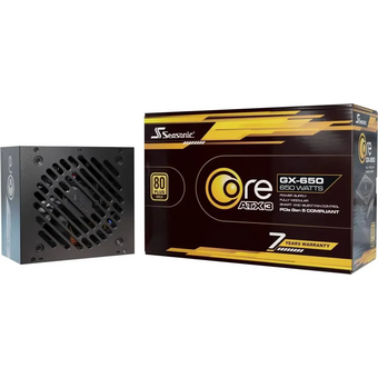  Блок питания Seasonic Core GX-650 (Core (V3) GX-650), 650Вт, 80 Plus Gold, 120мм, retail 