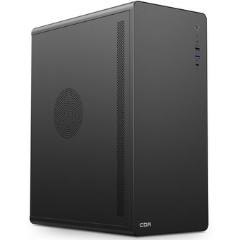  Корпус CBR U500 (PCC-ATX-U500-WPSU), Miditower, без БП, ATX, 1*USB 3.0 Type-C, 1*USB 3.0, 1*USB 2.0, HD Audio+Mic, Black 