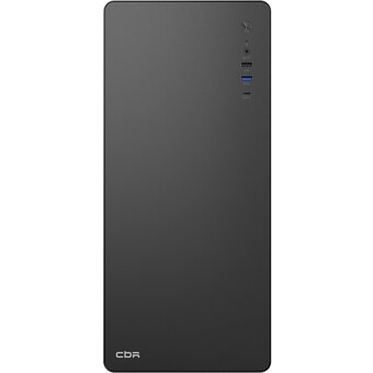  Корпус CBR U500 (PCC-ATX-U500-WPSU), Miditower, без БП, ATX, 1*USB 3.0 Type-C, 1*USB 3.0, 1*USB 2.0, HD Audio+Mic, Black 