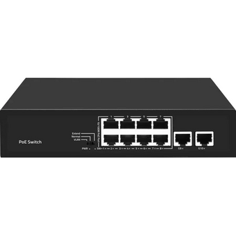  Коммутатор неуправляемый Falcon Eye FE-8FPG2 00-00330353 (L2) 8x100Мбит/с 2x1Гбит/с 8PoE 96W 