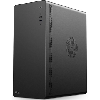  Корпус CBR U500 (PCC-ATX-U500-WPSU), Miditower, без БП, ATX, 1*USB 3.0 Type-C, 1*USB 3.0, 1*USB 2.0, HD Audio+Mic, Black 