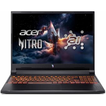  Ноутбук Acer Nitro V 16 ANV16-42-R96P (NH.U2NAA.003) Ryzen 7 260 16Gb SSD512Gb NVIDIA GeForce RTX5050 8Gb 16" IPS WQXGA (2560x1600) Wind11 black 