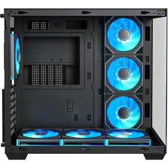  Корпус XASTRA QW500 7ARGB-C10-UC Black (QW500-7FM12A-C10-UC) ATX/Aquarium/Screewless/7x120mm ARGB PWM FM fans/Argb+PWM HUB 10port/Type-C 