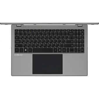  Ноутбук Osio BaseLine B150i-009s N-series N200 8Gb SSD512Gb Intel UHD Graphics 15.6" IPS FHD (1920x1080) без ОС silver WiFi BT Cam 5000mAh 