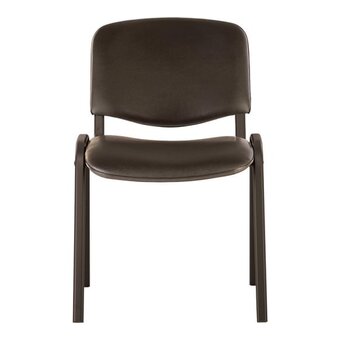  Стул офисный Easy Chair ИЗО/ISO 1332052 чёрный экокожа металл чёрный 