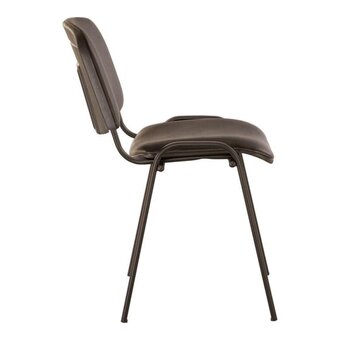  Стул офисный Easy Chair ИЗО/ISO 1332052 чёрный экокожа металл чёрный 